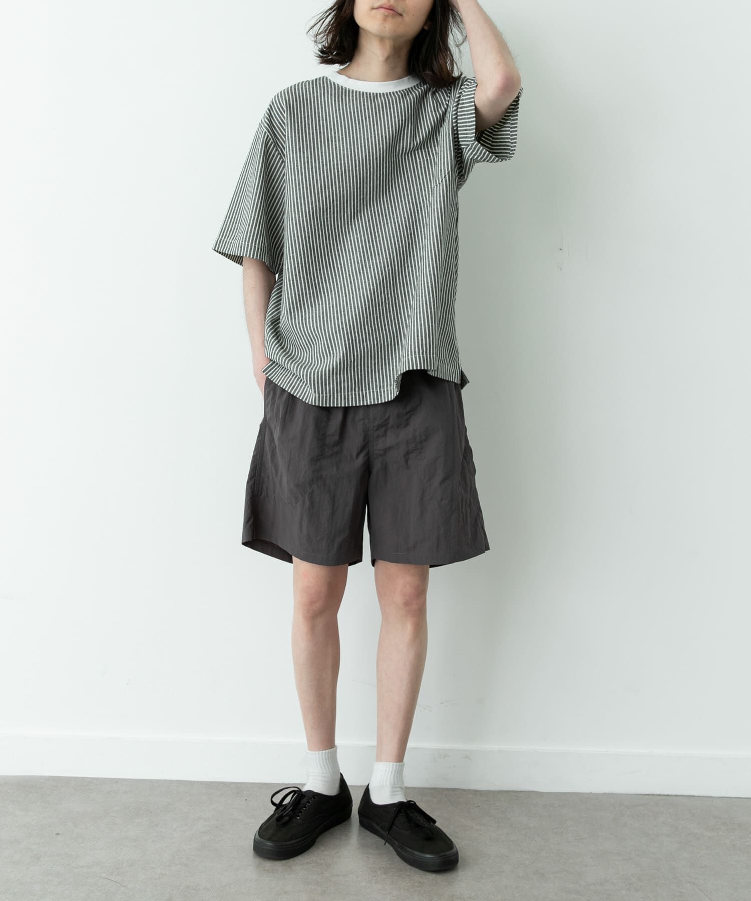 Sonny Label 「接触冷感リネン混ショートスリーブTシャツ」|Tシャツ・カットソー|