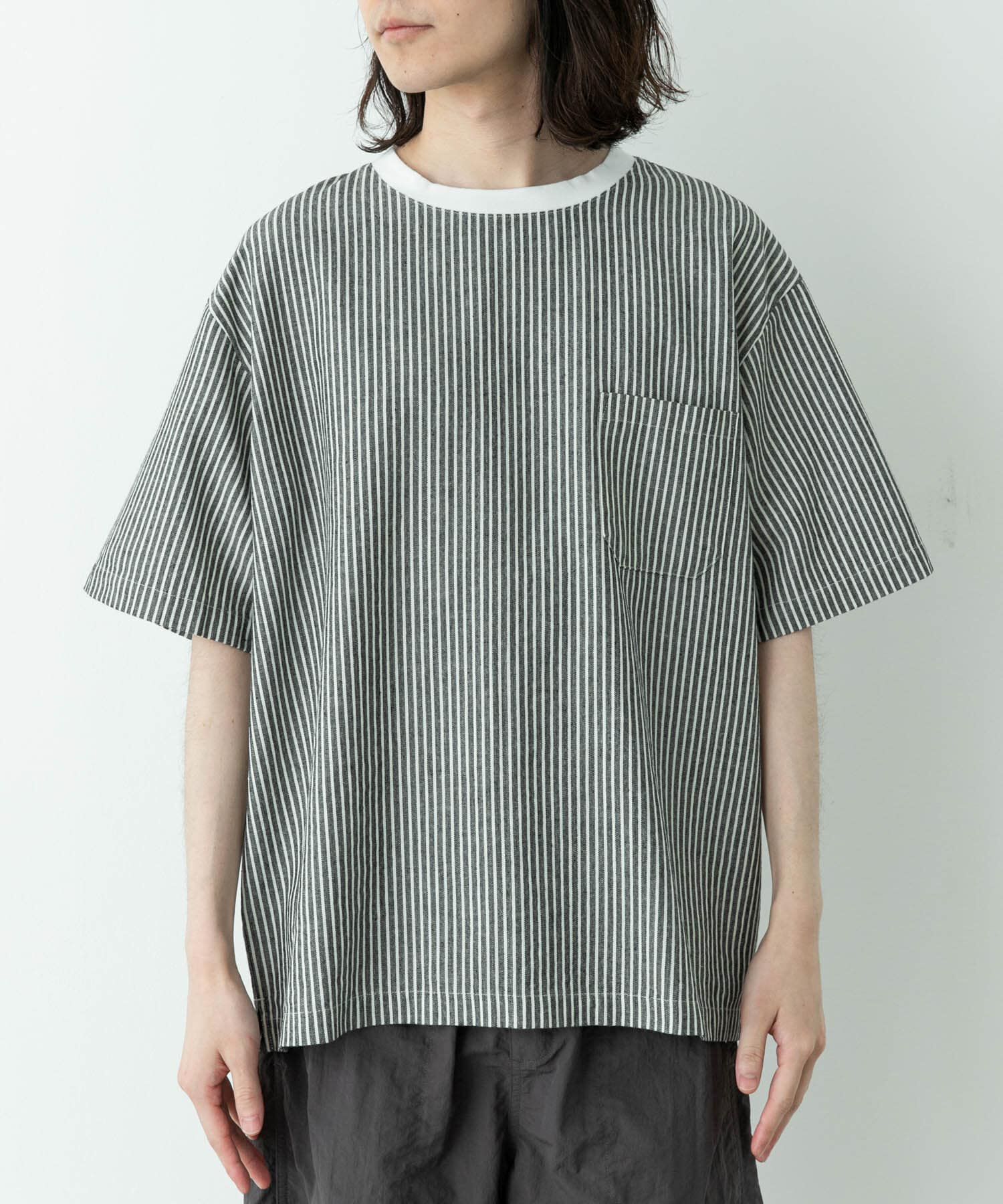 Sonny Label 「接触冷感リネン混ショートスリーブTシャツ」|Tシャツ・カットソー|