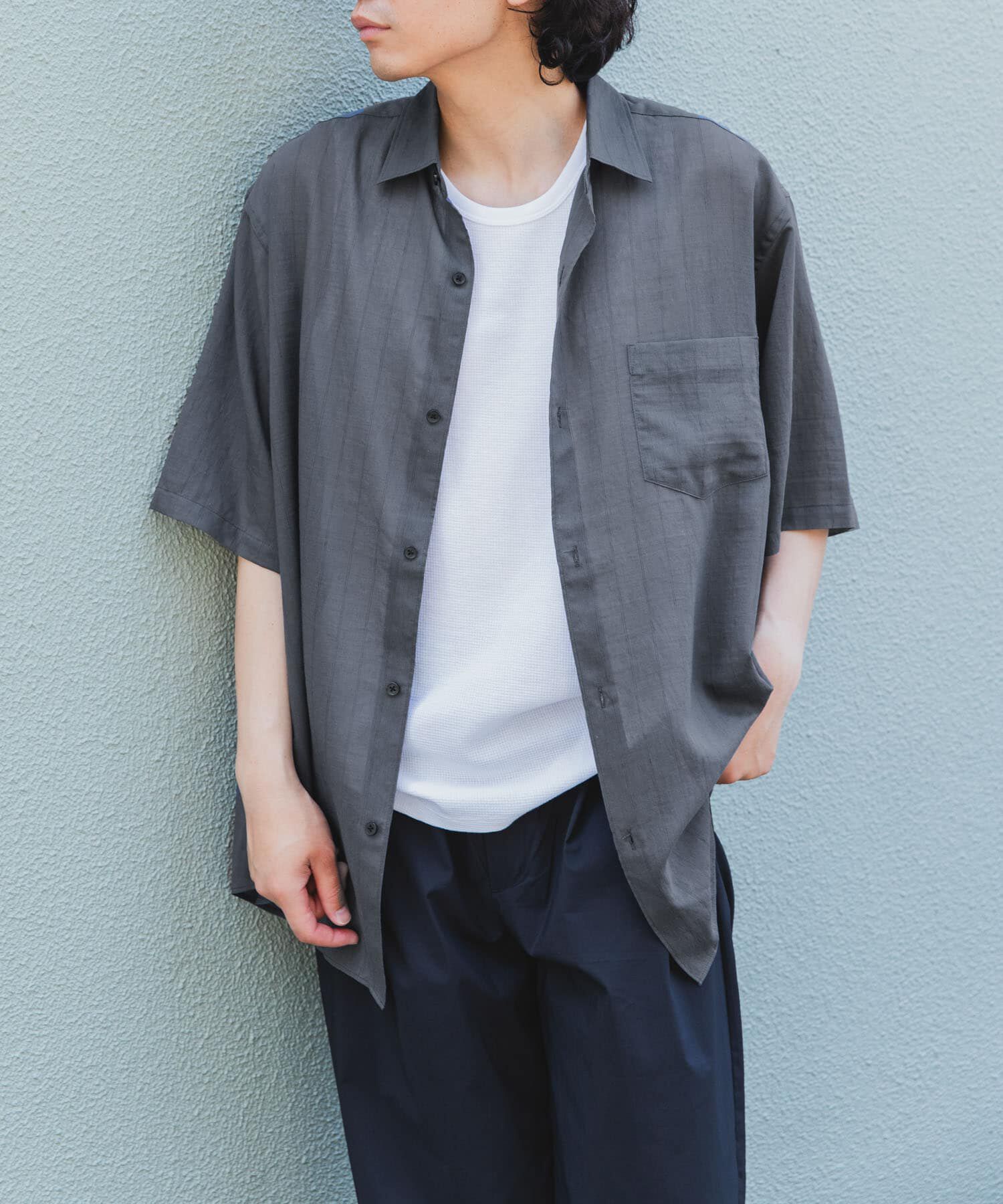 URBAN RESEARCH DOORS「FORK&SPOON　シアーストライプシャツ」|シャツ・ブラウス|