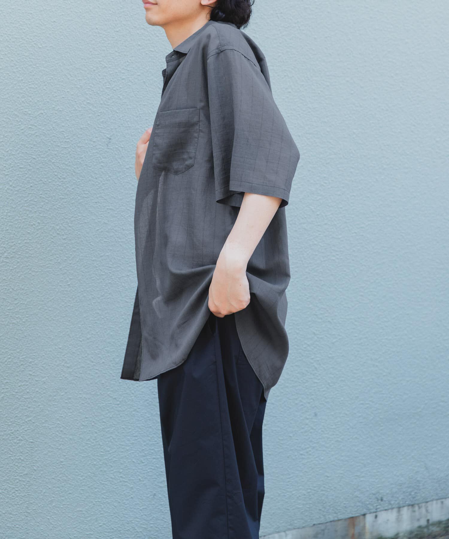 URBAN RESEARCH DOORS「FORK&SPOON　シアーストライプシャツ」|シャツ・ブラウス|