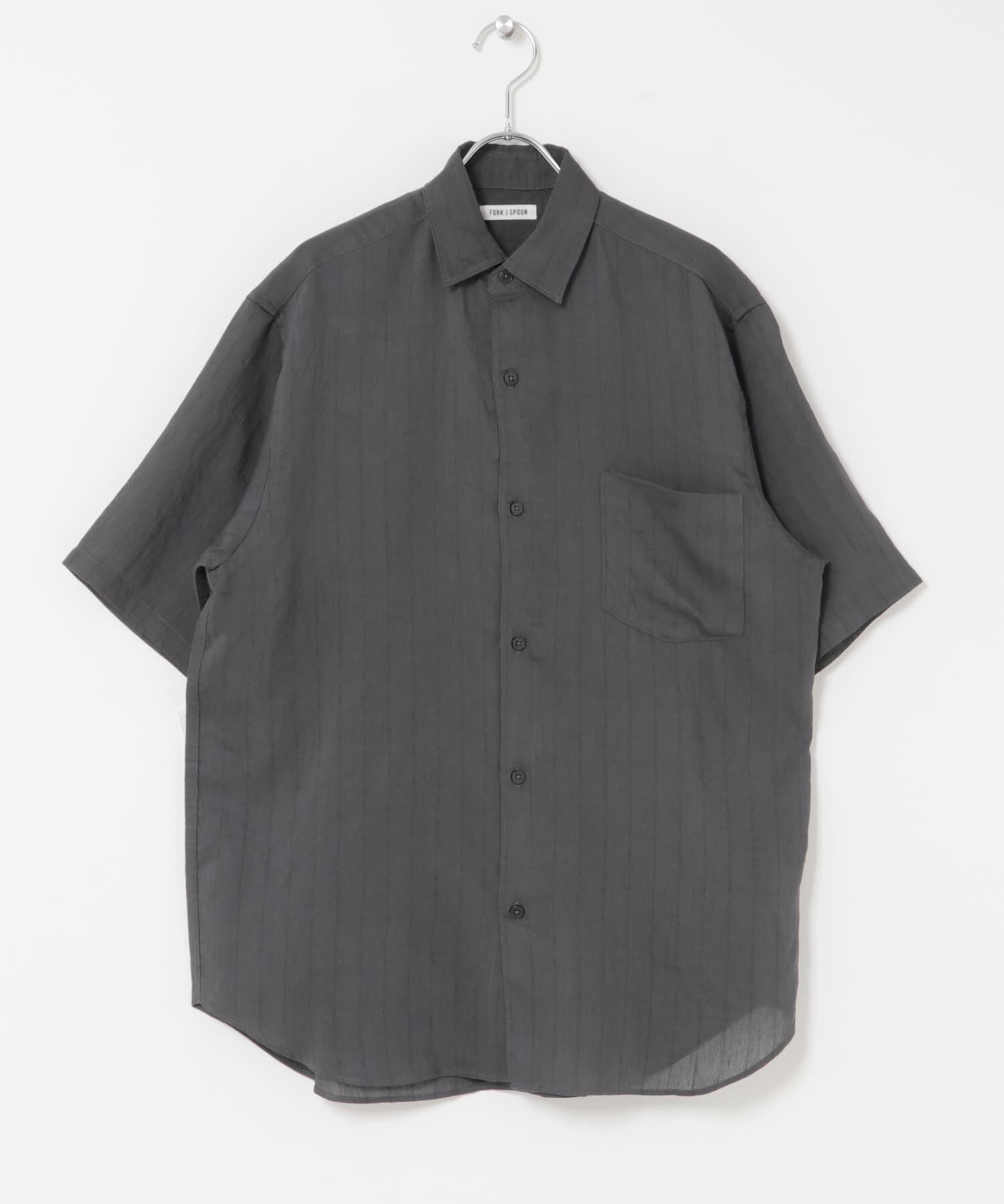 URBAN RESEARCH DOORS「FORK&SPOON　シアーストライプシャツ」|シャツ・ブラウス|
