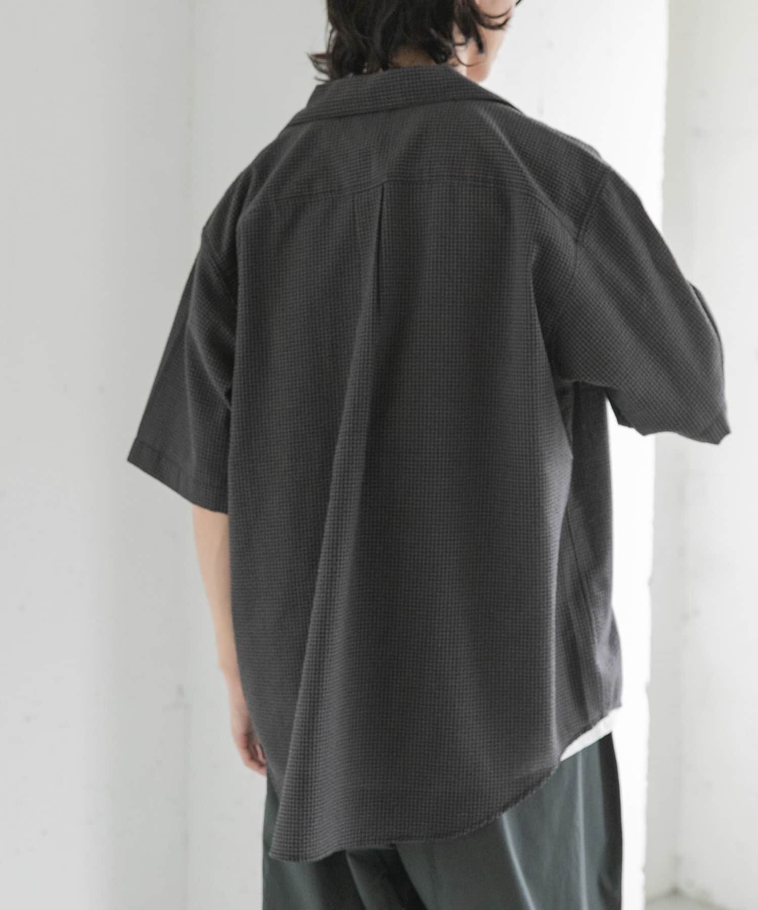 URBAN RESEARCH DOORS「FORK&SPOON　シアサッカーショートスリーブシャツ」|シャツ・ブラウス|
