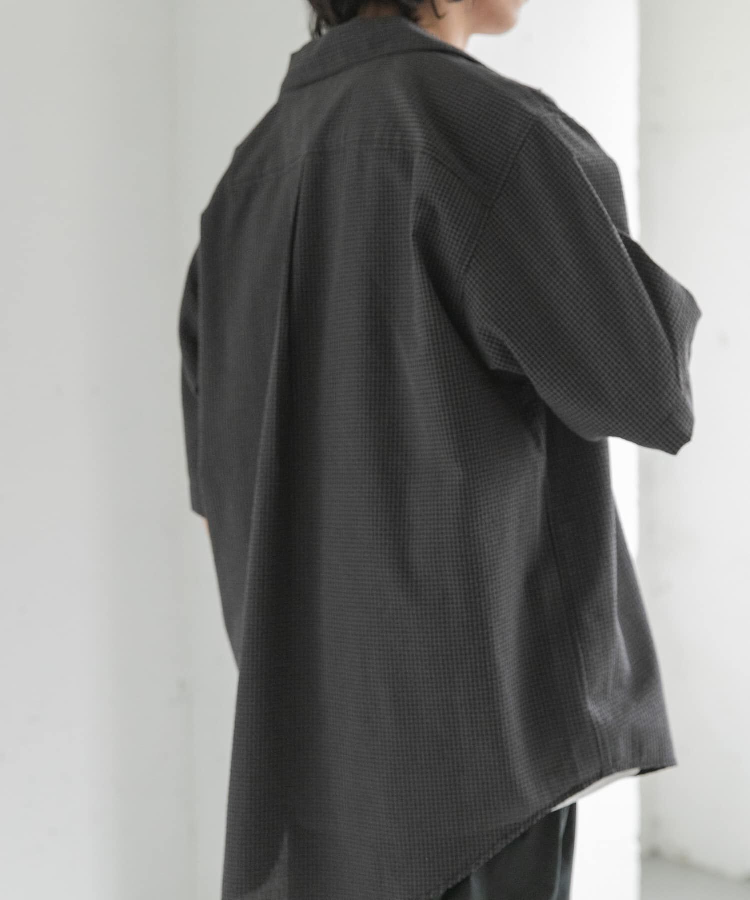 URBAN RESEARCH DOORS「FORK&SPOON　シアサッカーショートスリーブシャツ」|シャツ・ブラウス|