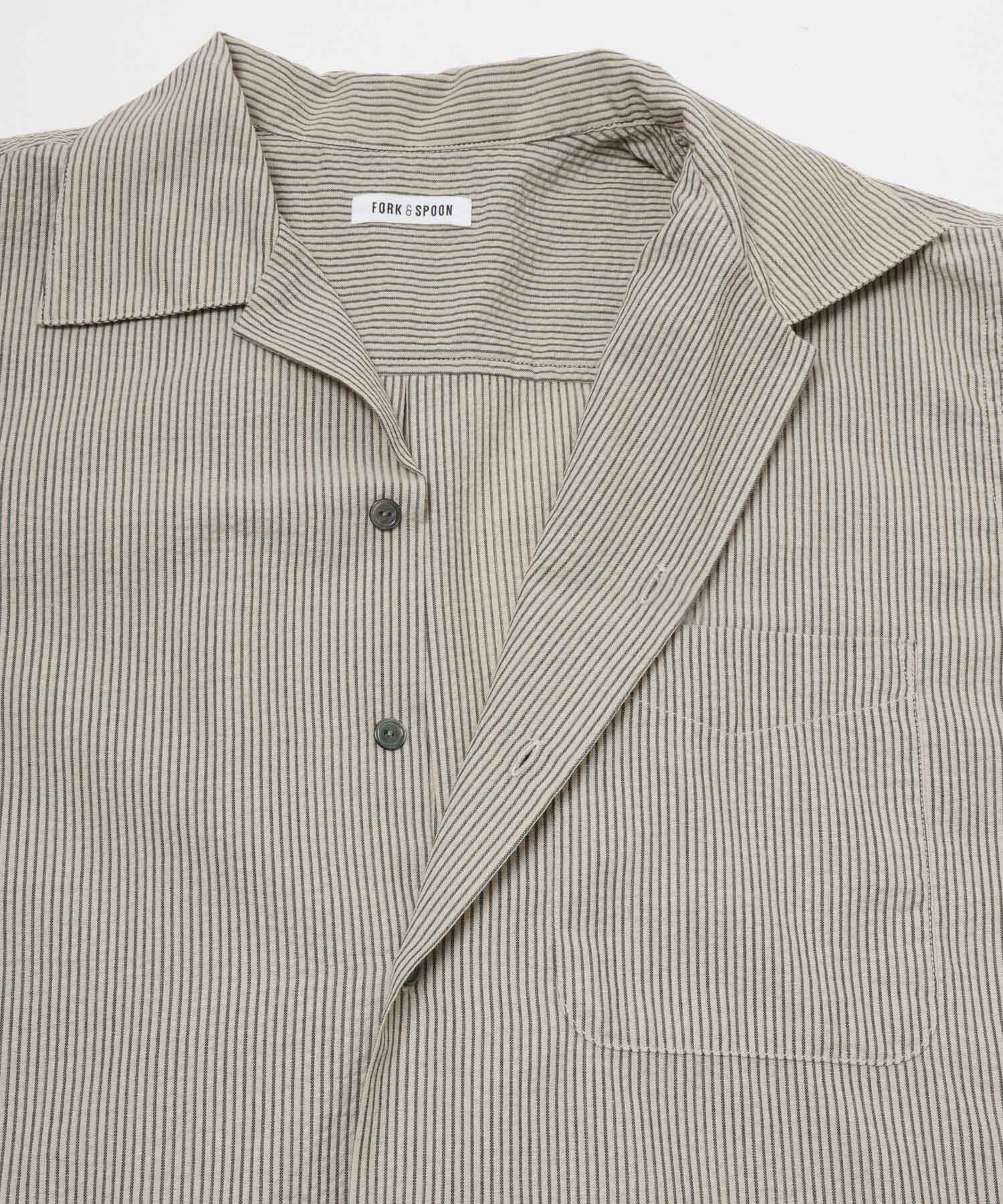 URBAN RESEARCH DOORS「FORK&SPOON　シアサッカーショートスリーブシャツ」|シャツ・ブラウス|