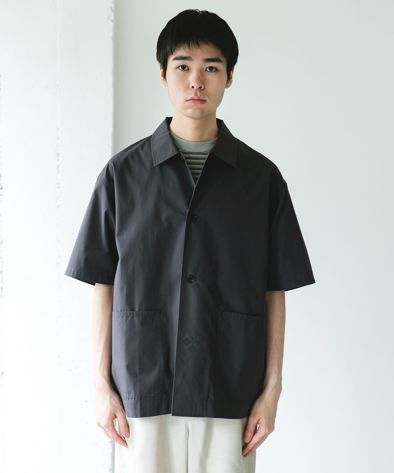 URBAN RESEARCH DOORS「『速乾/ｲｰｼﾞｰｹｱ/UVｶｯﾄ』『URTECH』Aircare ｼｮｰﾄｽﾘｰﾌﾞｼｬ 」|シャツ・ブラウス|