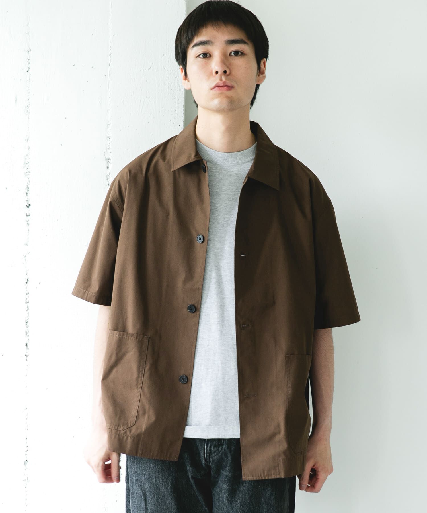 URBAN RESEARCH DOORS「『速乾/ｲｰｼﾞｰｹｱ/UVｶｯﾄ』『URTECH』Aircare ｼｮｰﾄｽﾘｰﾌﾞｼｬ 」|シャツ・ブラウス|