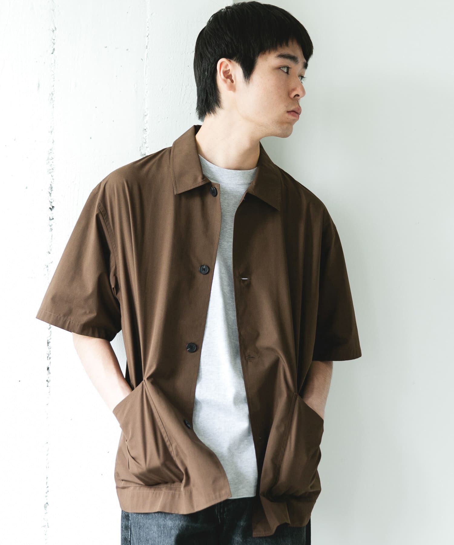 URBAN RESEARCH DOORS「『速乾/ｲｰｼﾞｰｹｱ/UVｶｯﾄ』『URTECH』Aircare ｼｮｰﾄｽﾘｰﾌﾞｼｬ 」|シャツ・ブラウス|
