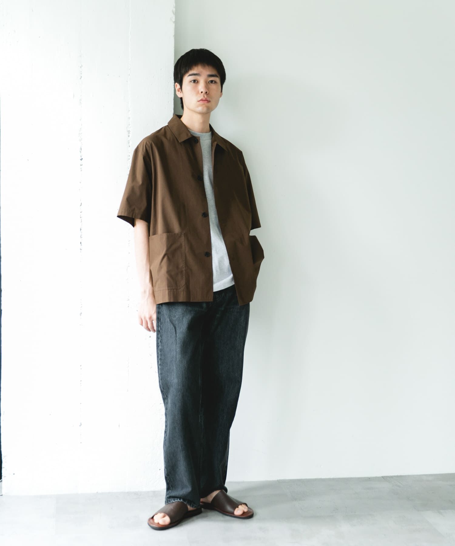 URBAN RESEARCH DOORS「『速乾/ｲｰｼﾞｰｹｱ/UVｶｯﾄ』『URTECH』Aircare ｼｮｰﾄｽﾘｰﾌﾞｼｬ 」|シャツ・ブラウス|