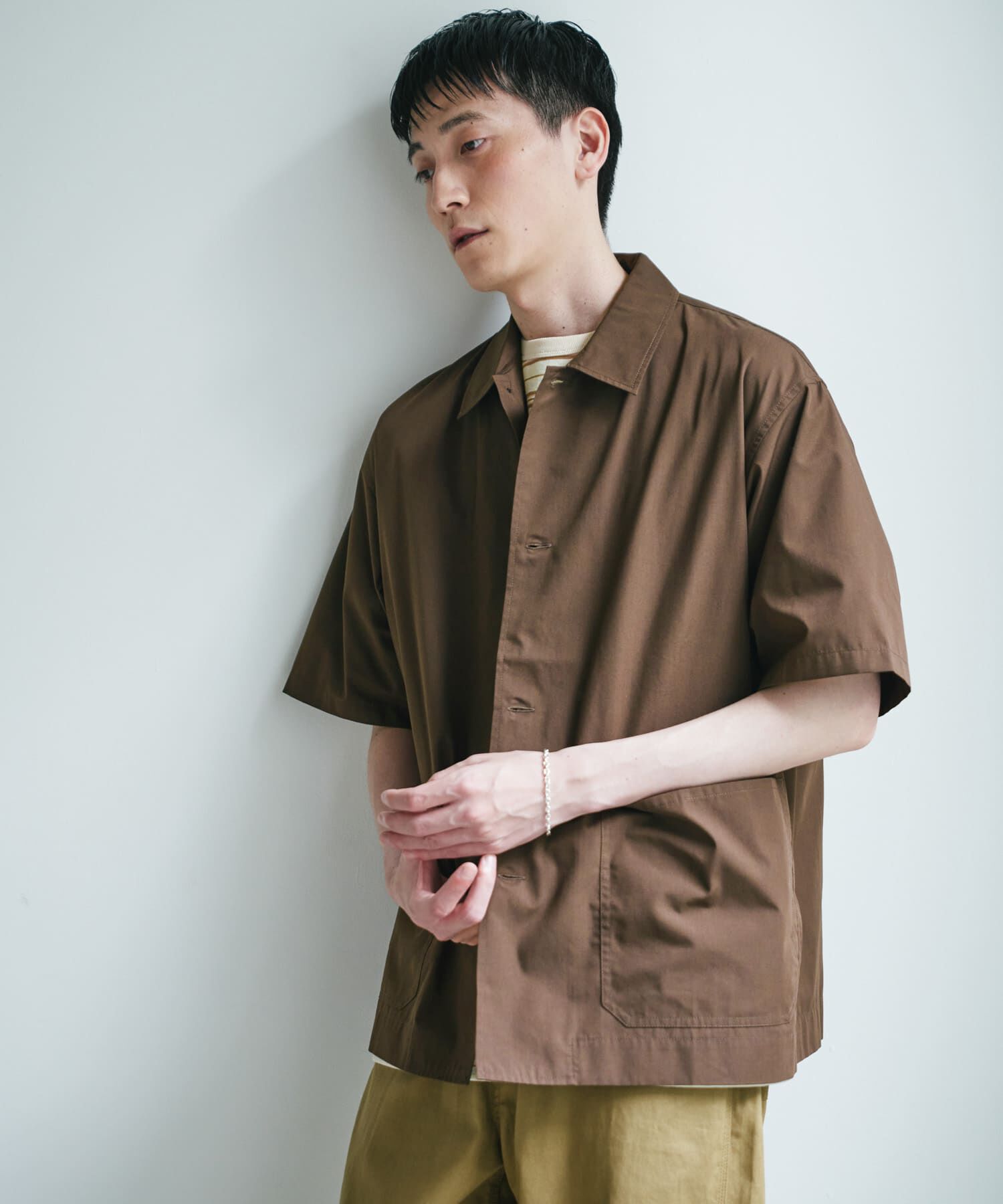 URBAN RESEARCH DOORS「『速乾/ｲｰｼﾞｰｹｱ/UVｶｯﾄ』『URTECH』Aircare ｼｮｰﾄｽﾘｰﾌﾞｼｬ 」|シャツ・ブラウス|