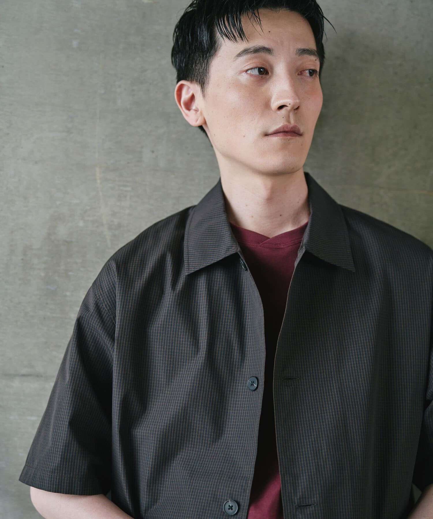 URBAN RESEARCH DOORS「『速乾/ｲｰｼﾞｰｹｱ/UVｶｯﾄ』『URTECH』Aircare ｼｮｰﾄｽﾘｰﾌﾞｼｬ 」|シャツ・ブラウス|