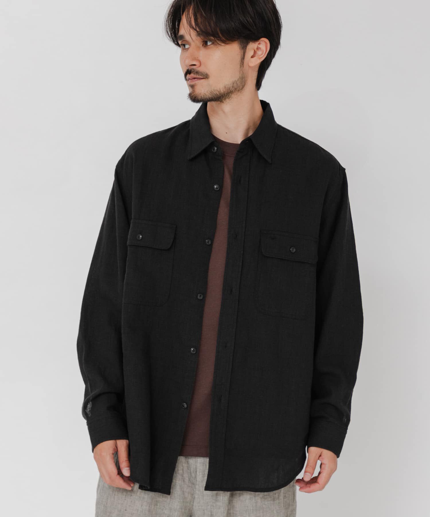 URBAN RESEARCH「SANDWASH LINEN WORK SHIRTS」|シャツ・ブラウス|