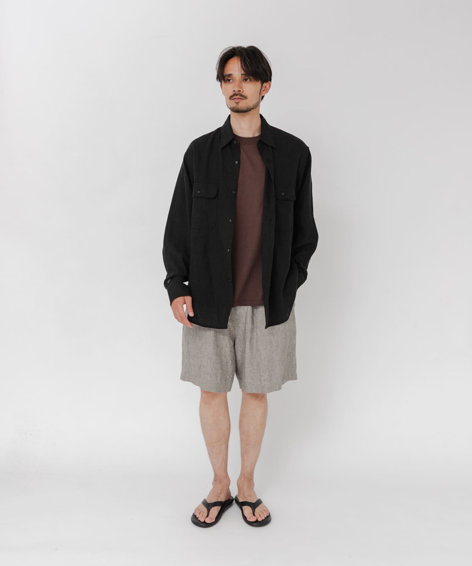 URBAN RESEARCH「SANDWASH LINEN WORK SHIRTS」|シャツ・ブラウス|