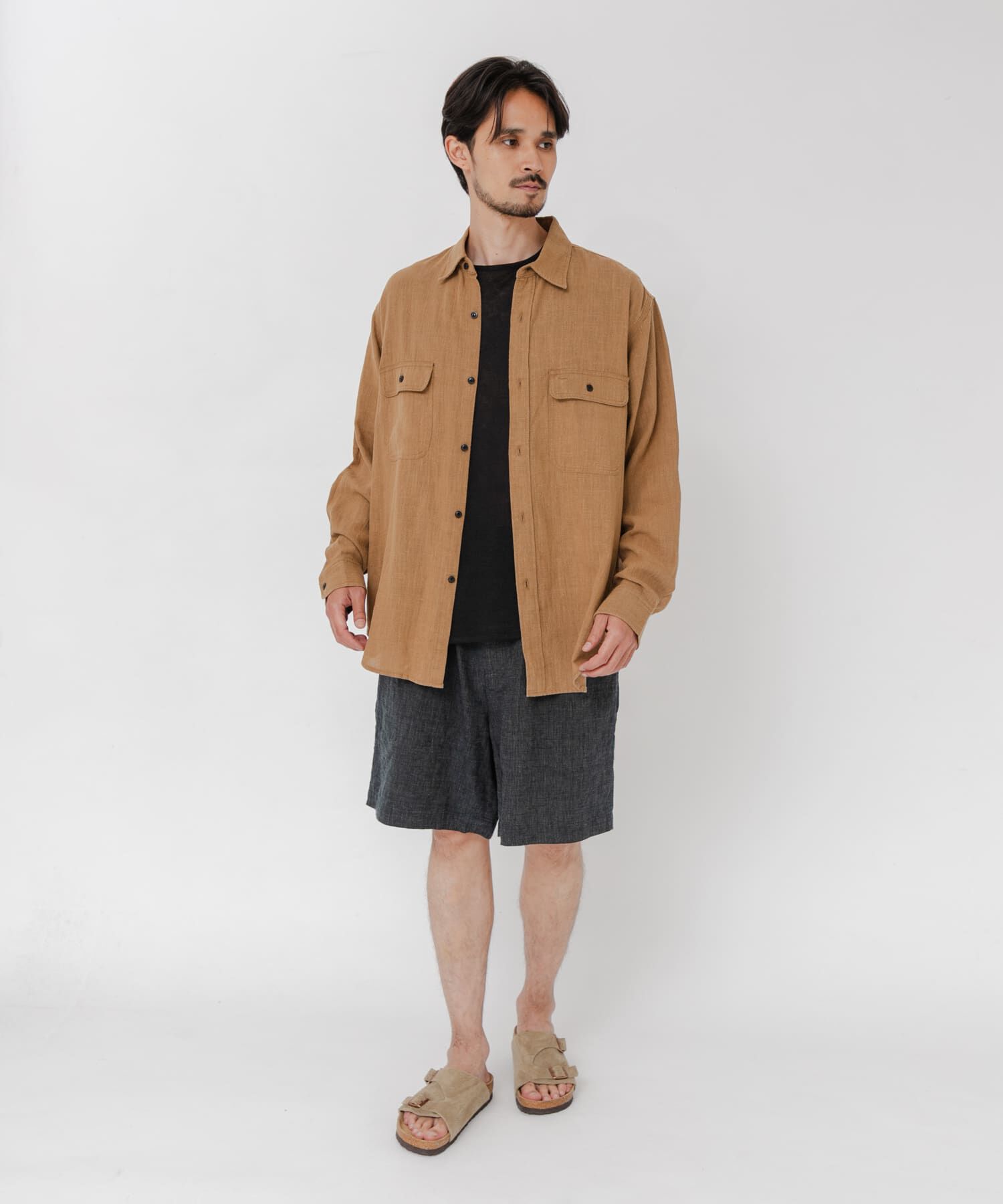 URBAN RESEARCH「SANDWASH LINEN WORK SHIRTS」|シャツ・ブラウス|