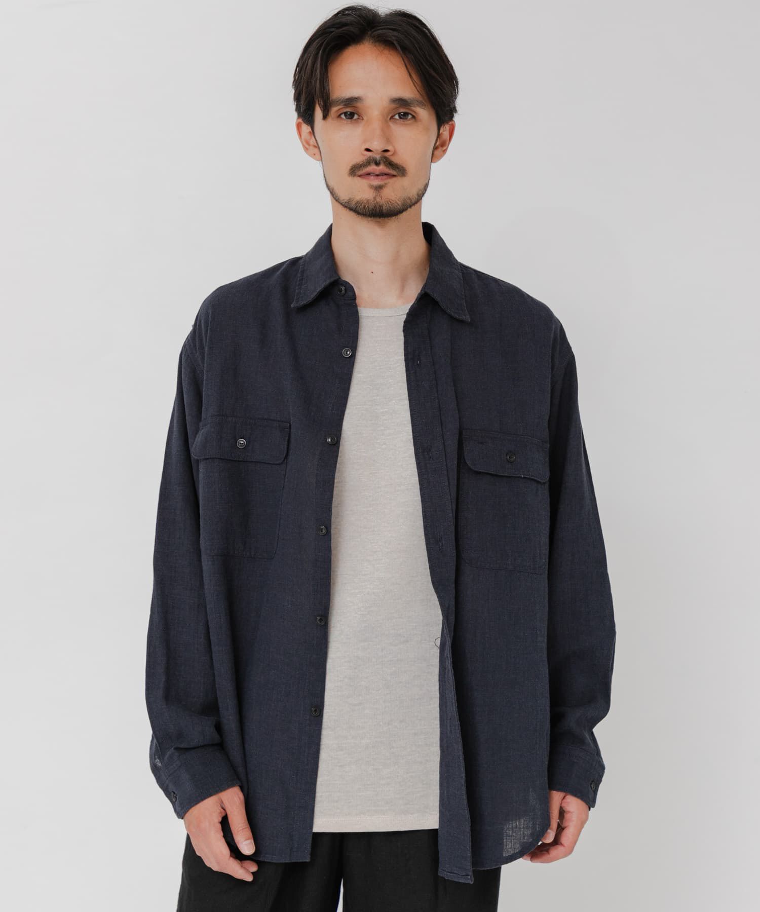 URBAN RESEARCH「SANDWASH LINEN WORK SHIRTS」|シャツ・ブラウス|