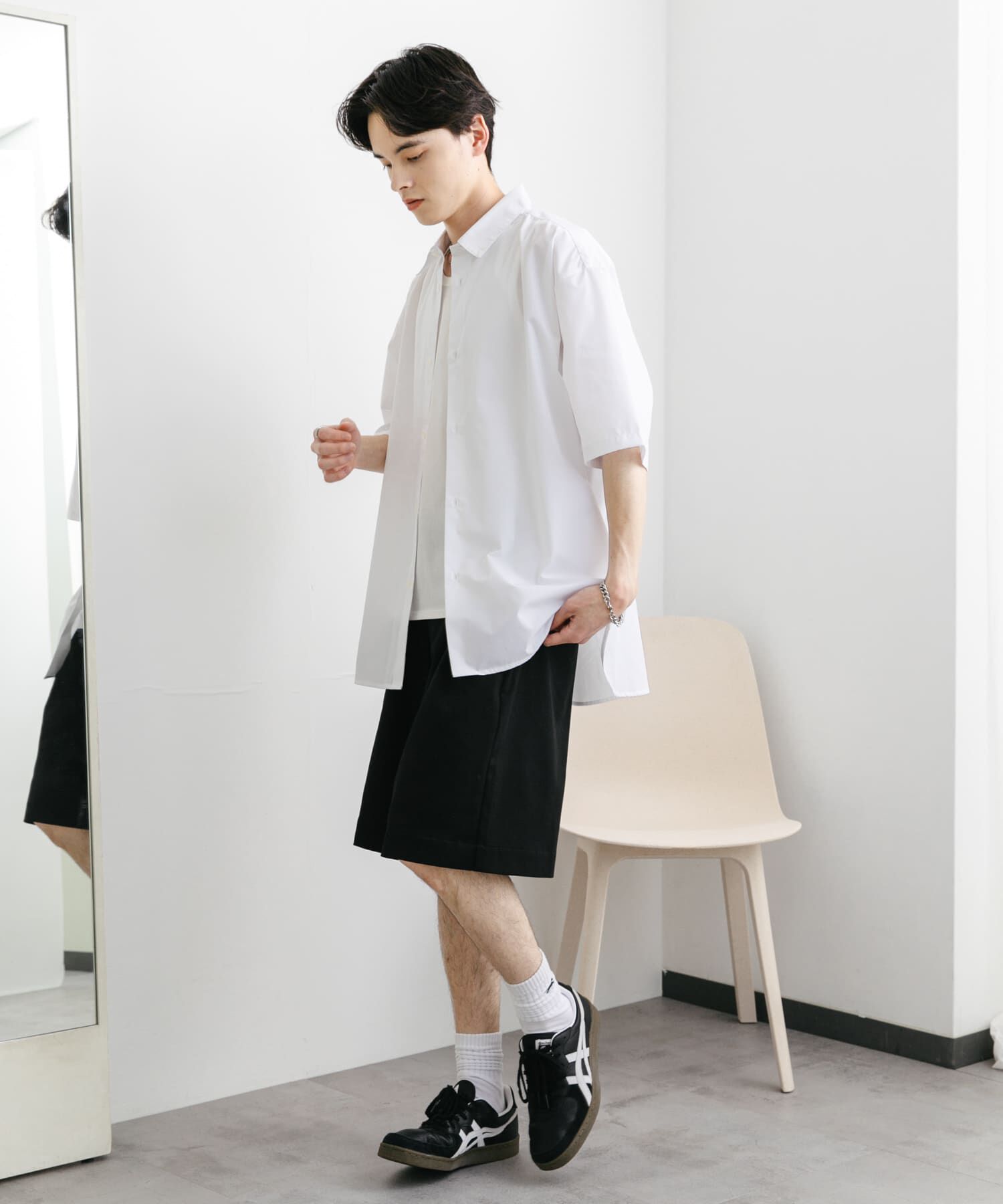 SENSE OF PLACE by URBAN RESEARCH「『ﾕﾆｾｯｸｽ』ﾘﾗｯｸｽﾌｨｯﾄﾚｷﾞｭﾗｰｶﾗｰｼｮｰﾄｽﾘｰ 」|シャツ・ブラウス|