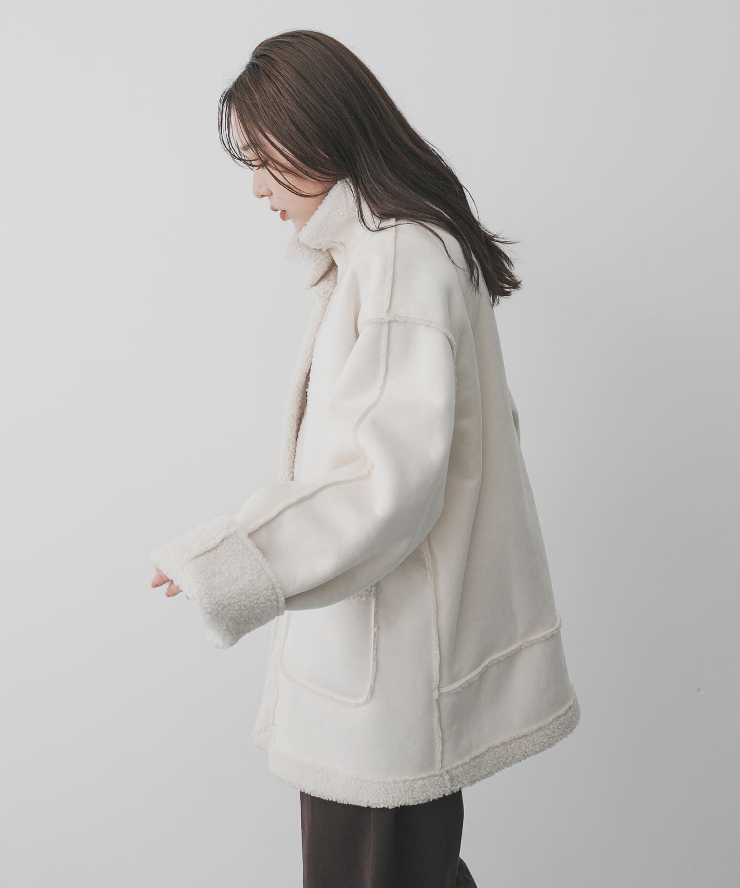 SENSE OF PLACE by URBAN RESEARCH「フェイクムートンスタンドジャケット」|その他|