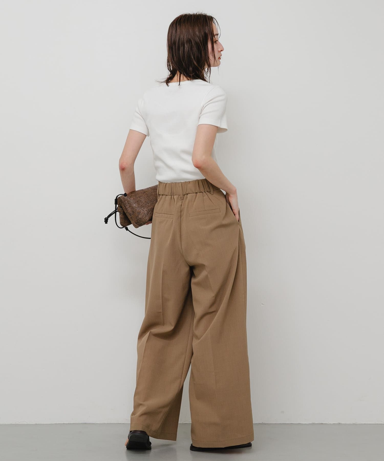 SENSE OF PLACE by URBAN RESEARCH「『一部WEB限定カラー』ラウンドネックリブTシャツ(半袖)」|Tシャツ・カットソー|