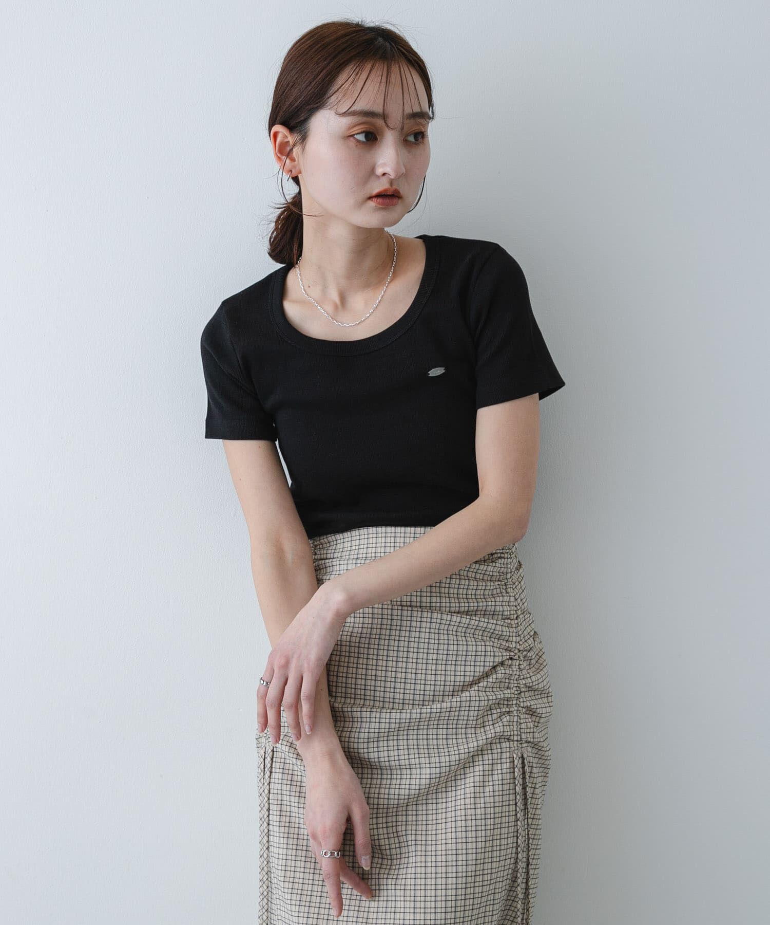 SENSE OF PLACE by URBAN RESEARCH「『一部WEB限定カラー』ラウンドネックリブTシャツ(半袖)」|Tシャツ・カットソー|