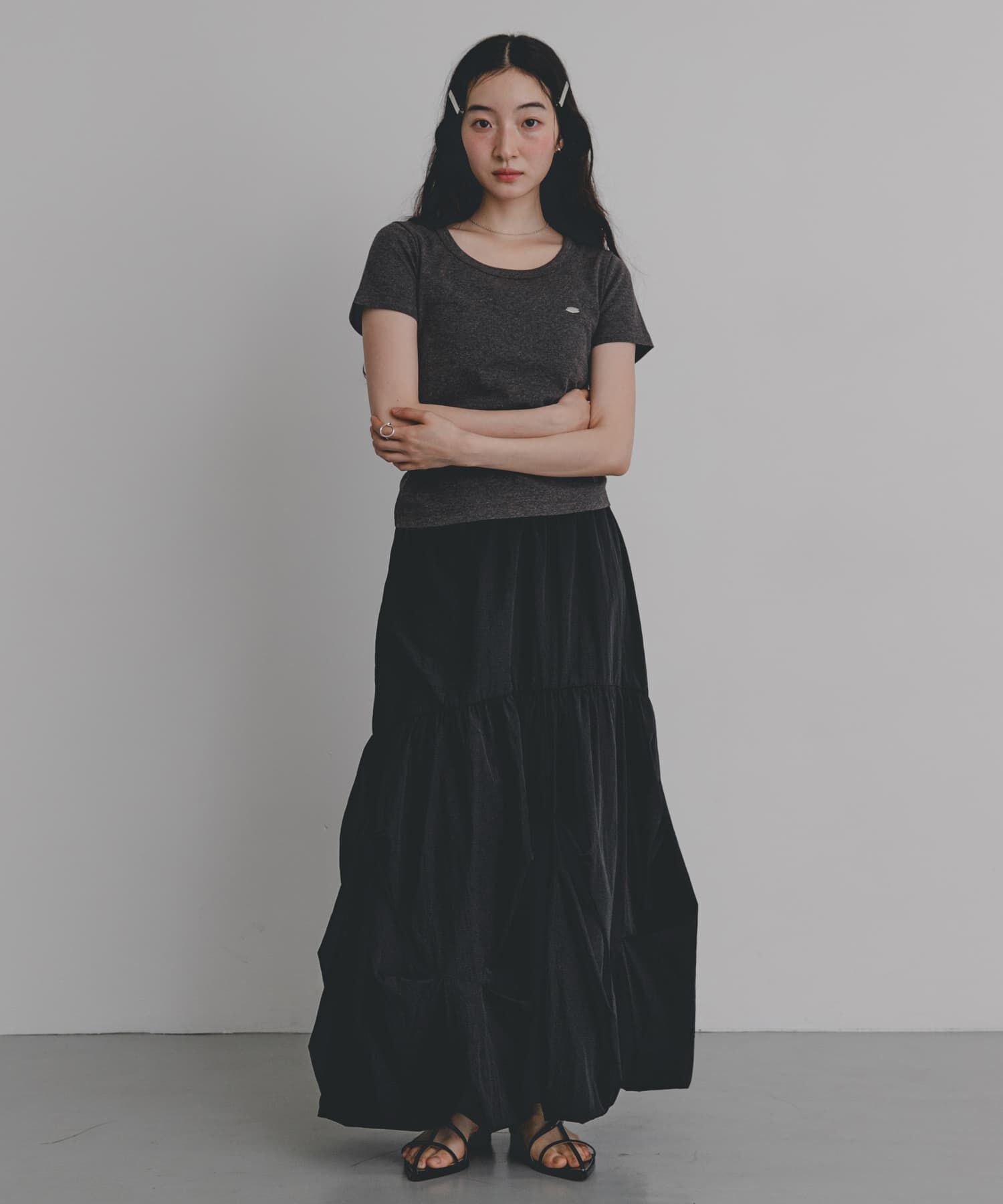 SENSE OF PLACE by URBAN RESEARCH「『一部WEB限定カラー』ラウンドネックリブTシャツ(半袖)」|Tシャツ・カットソー|