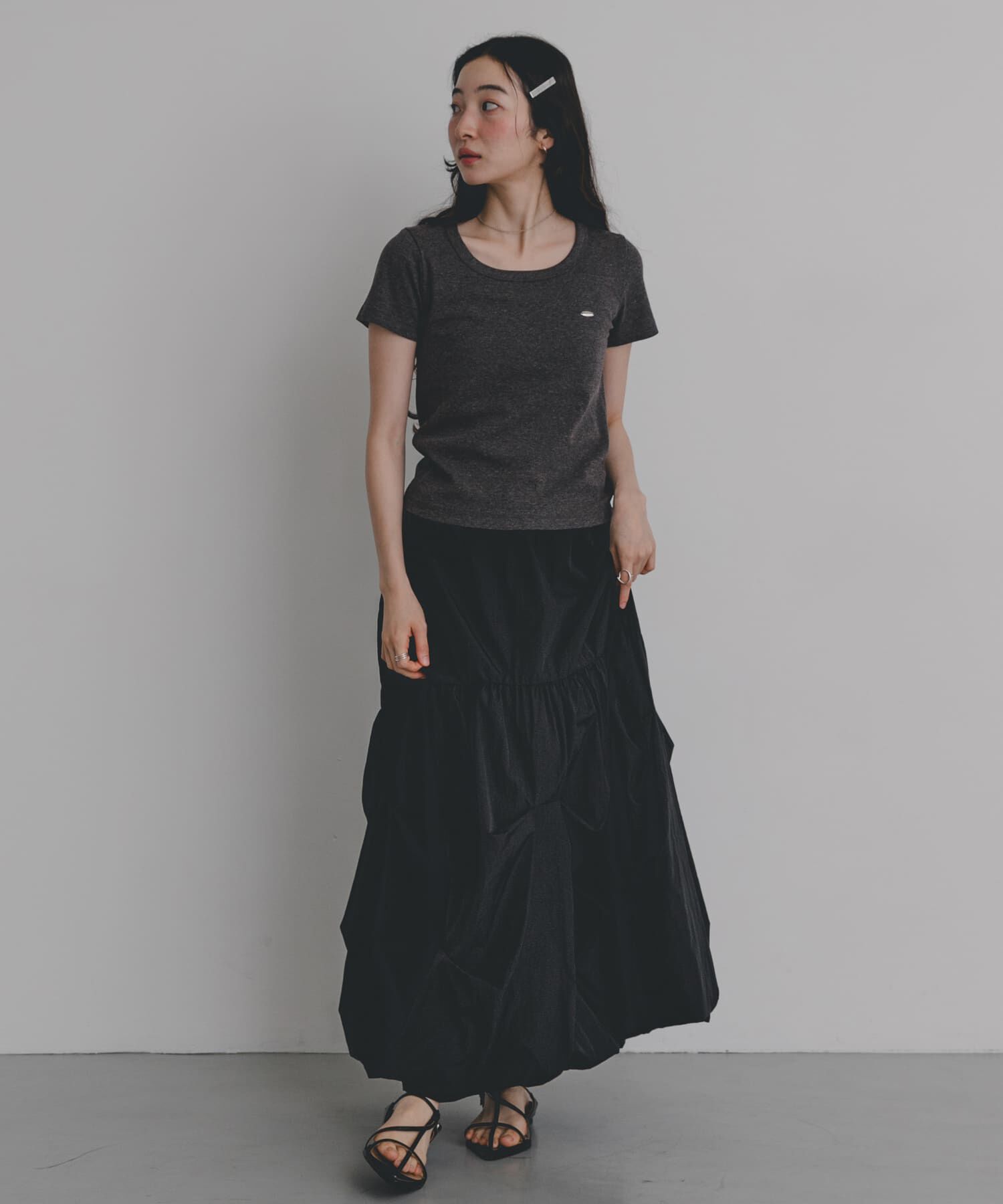 SENSE OF PLACE by URBAN RESEARCH「『一部WEB限定カラー』ラウンドネックリブTシャツ(半袖)」|Tシャツ・カットソー|