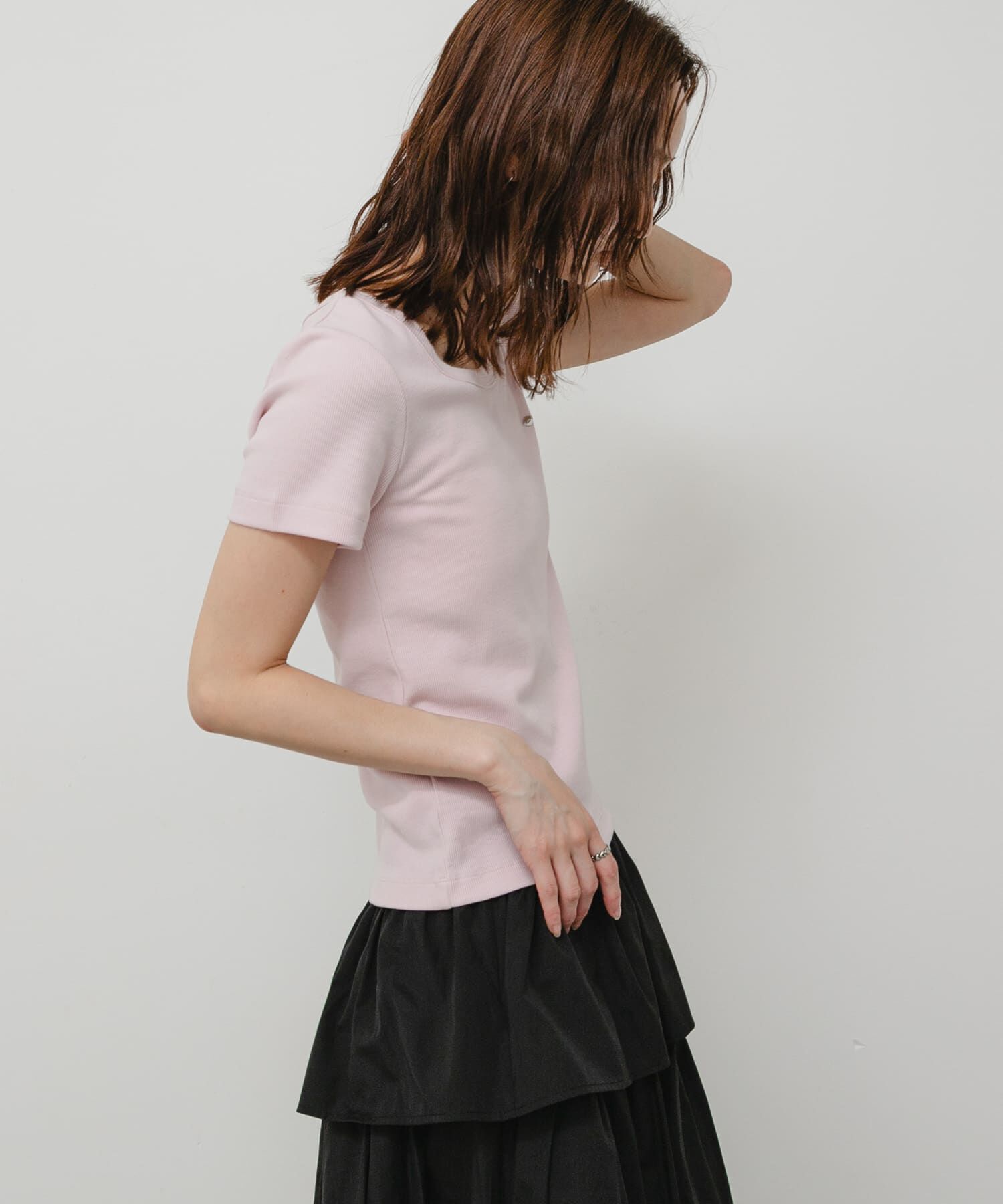 SENSE OF PLACE by URBAN RESEARCH「『一部WEB限定カラー』ラウンドネックリブTシャツ(半袖)」|Tシャツ・カットソー|