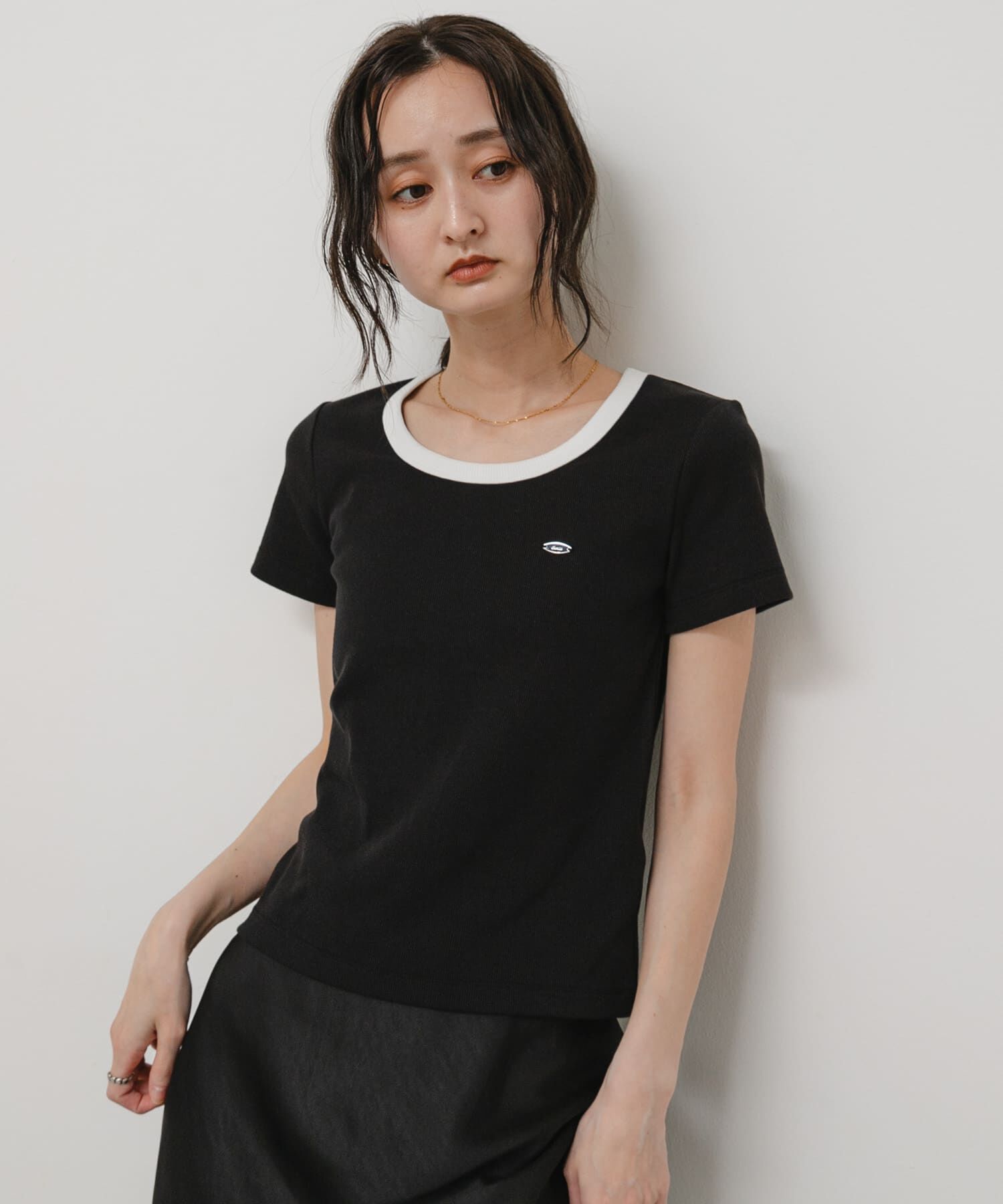 SENSE OF PLACE by URBAN RESEARCH「『一部WEB限定カラー』ラウンドネックリブTシャツ(半袖)」|Tシャツ・カットソー|