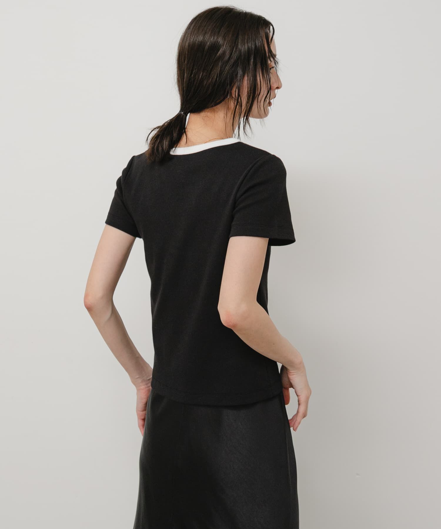 SENSE OF PLACE by URBAN RESEARCH「『一部WEB限定カラー』ラウンドネックリブTシャツ(半袖)」|Tシャツ・カットソー|