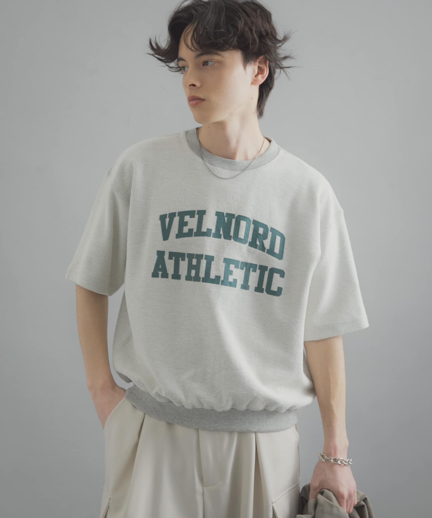 SENSE OF PLACE by URBAN RESEARCH「カレッジスウェットショートスリーブTシャツ」|スウェット・ジャージ|