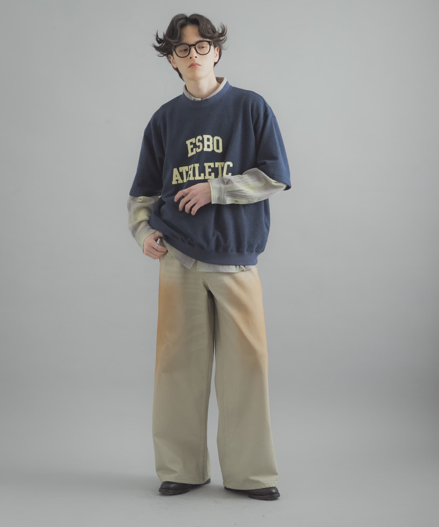 SENSE OF PLACE by URBAN RESEARCH「カレッジスウェットショートスリーブTシャツ」|スウェット・ジャージ|