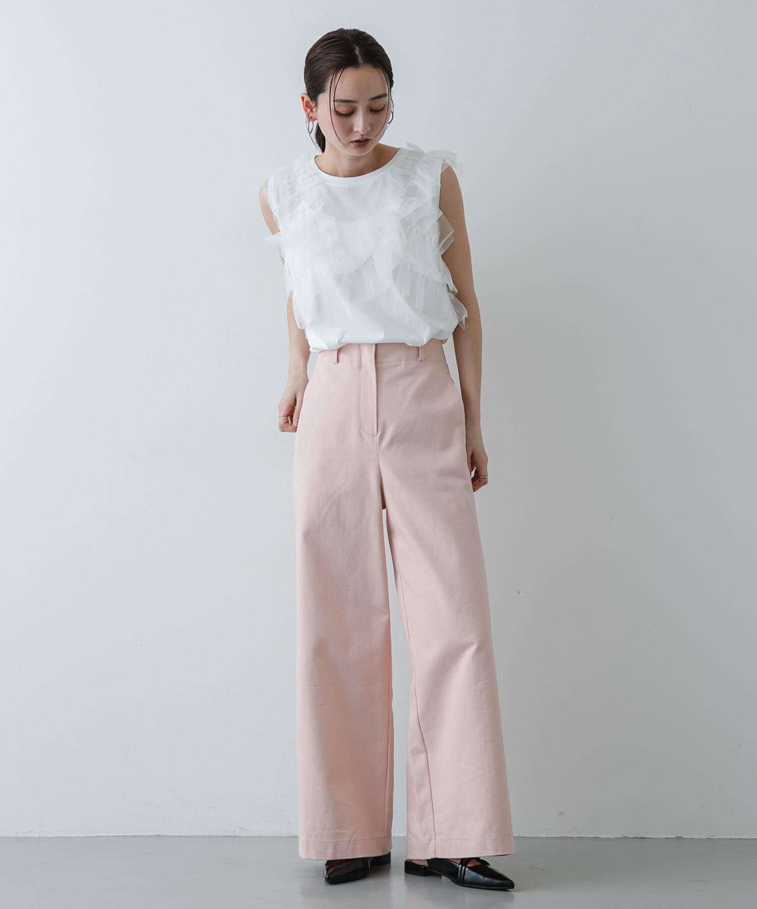 SENSE OF PLACE by URBAN RESEARCH「フリルデザインカットトップ」|Tシャツ・カットソー|