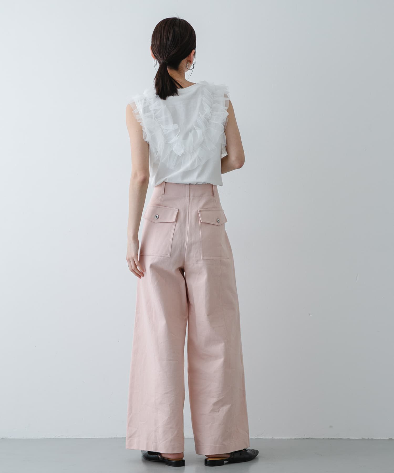 SENSE OF PLACE by URBAN RESEARCH「フリルデザインカットトップ」|Tシャツ・カットソー|