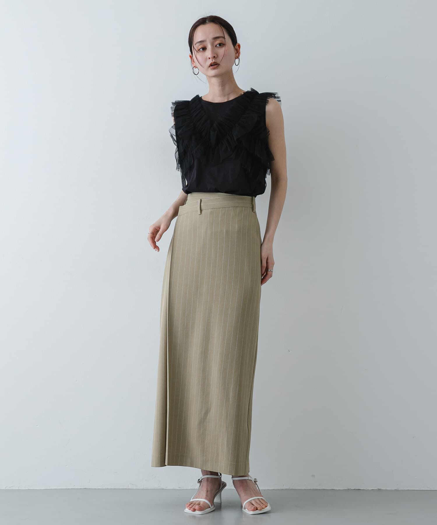 SENSE OF PLACE by URBAN RESEARCH「フリルデザインカットトップ」|Tシャツ・カットソー|