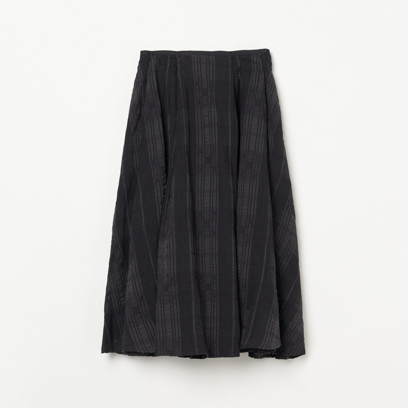 HELIOPOLE「HELIOPOLE LACE GATHERED SKIRT」|スカート|ブラック