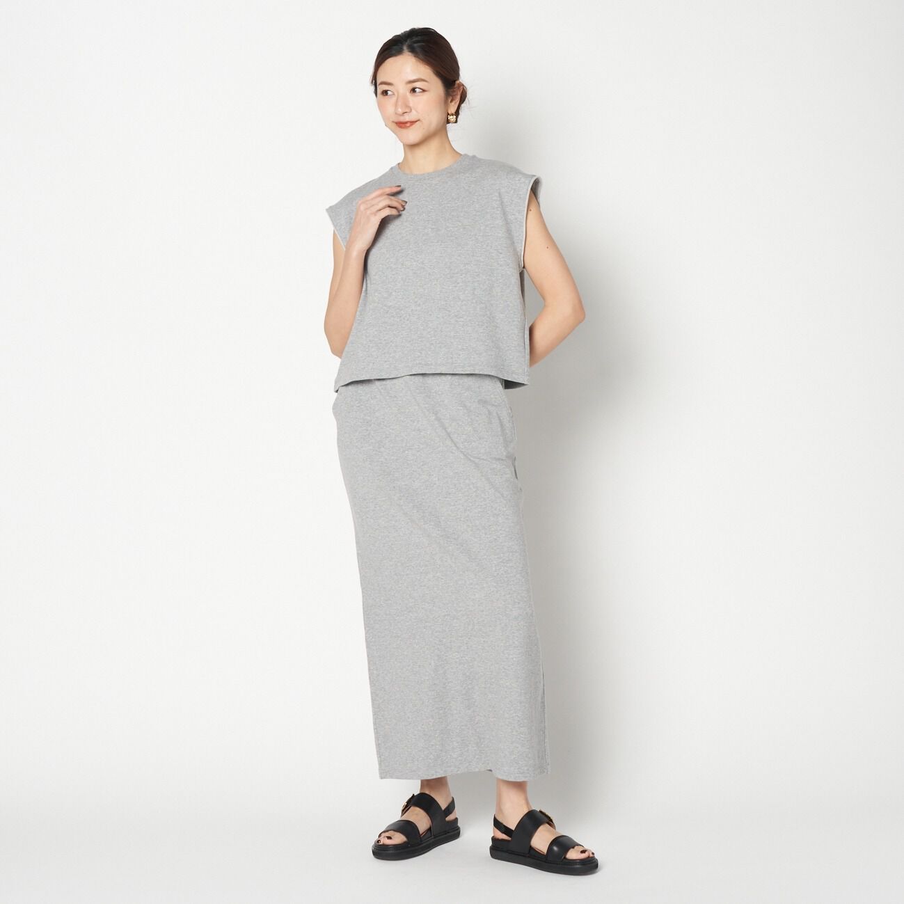 HELIOPOLE「HELIOPOLE I LINE SWEAT SKIRT」|スカート|