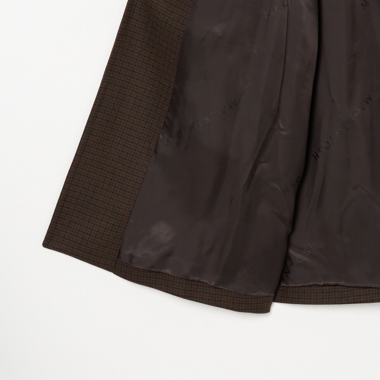  「MACKINTOSH HUMBIE LONG SL MB HOUNDTOOTH」|トレンチコート|