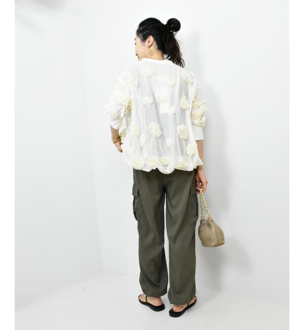  「TORRAZZO DONNAフラワーバルーンブラウス」|シャツ・ブラウス|