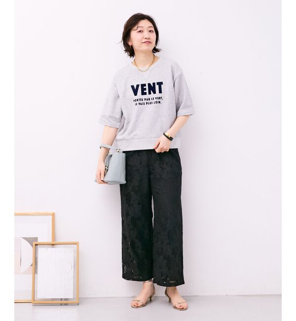  「フロッキーミニ裏毛ロゴプルオーバー」|Tシャツ・カットソー|
