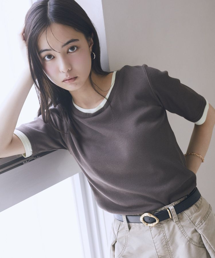 earth music&ecology「レイヤードライクバイカラープルオーバー」|Tシャツ・カットソー|