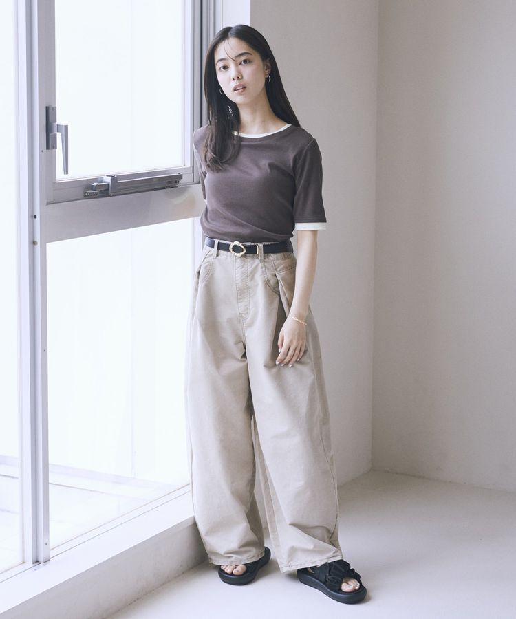 earth music&ecology「レイヤードライクバイカラープルオーバー」|Tシャツ・カットソー|