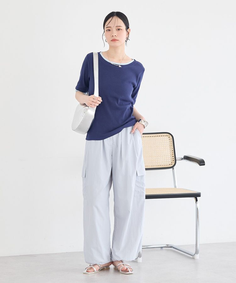 earth music&ecology「レイヤードライクバイカラープルオーバー」|Tシャツ・カットソー|