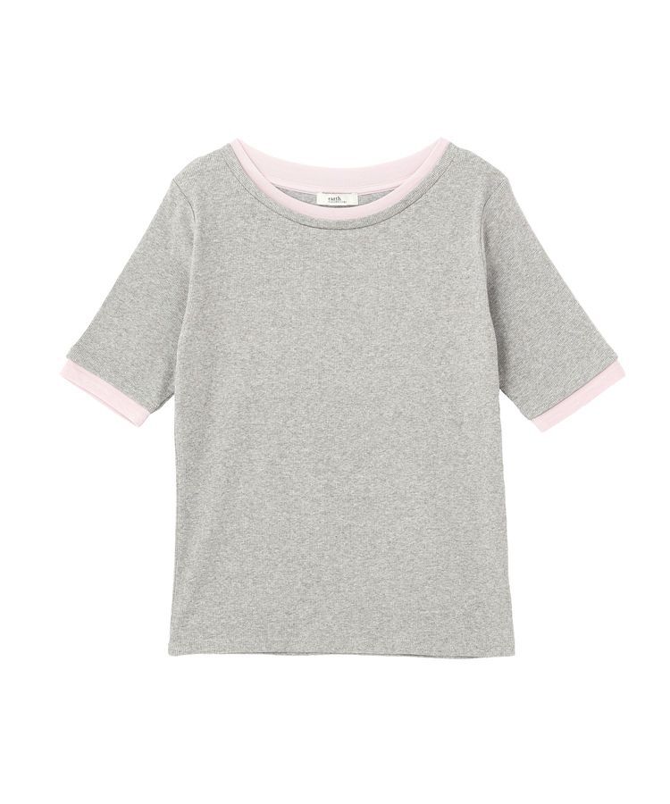 earth music&ecology「レイヤードライクバイカラープルオーバー」|Tシャツ・カットソー|