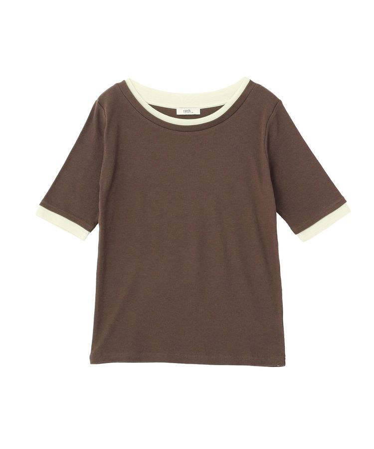 earth music&ecology「レイヤードライクバイカラープルオーバー」|Tシャツ・カットソー|