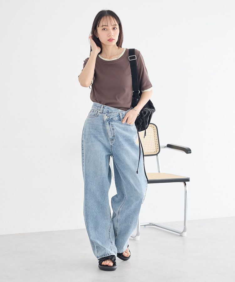 earth music&ecology「レイヤードライクバイカラープルオーバー」|Tシャツ・カットソー|
