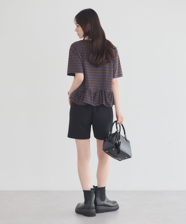 earth music&ecology「ボーダーフリルポロ」|Tシャツ・カットソー|