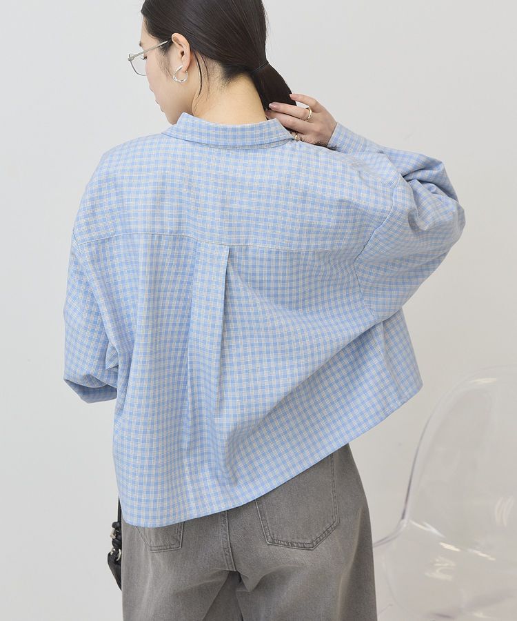 AMERICAN HOLIC「ミニチェックショート丈シャツ」|シャツ・ブラウス|