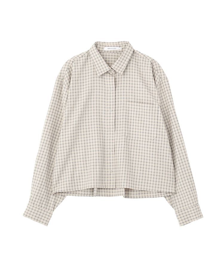 AMERICAN HOLIC「ミニチェックショート丈シャツ」|シャツ・ブラウス|