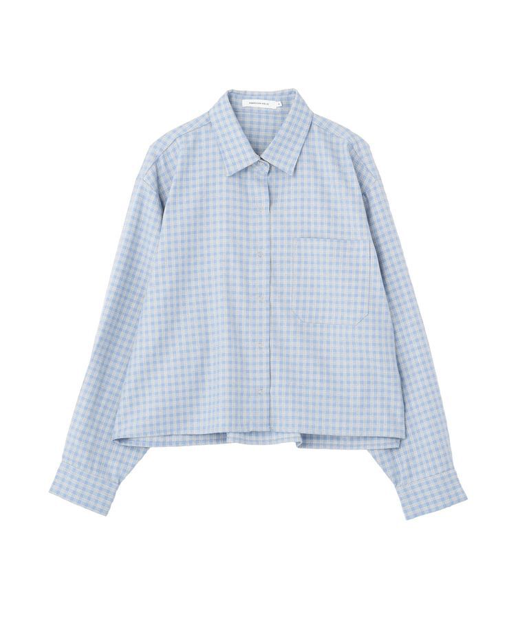 AMERICAN HOLIC「ミニチェックショート丈シャツ」|シャツ・ブラウス|
