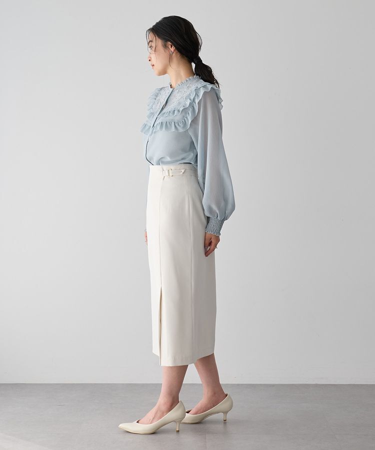 YECCA VECCA「ラッフルレースブラウス」|シャツ・ブラウス|