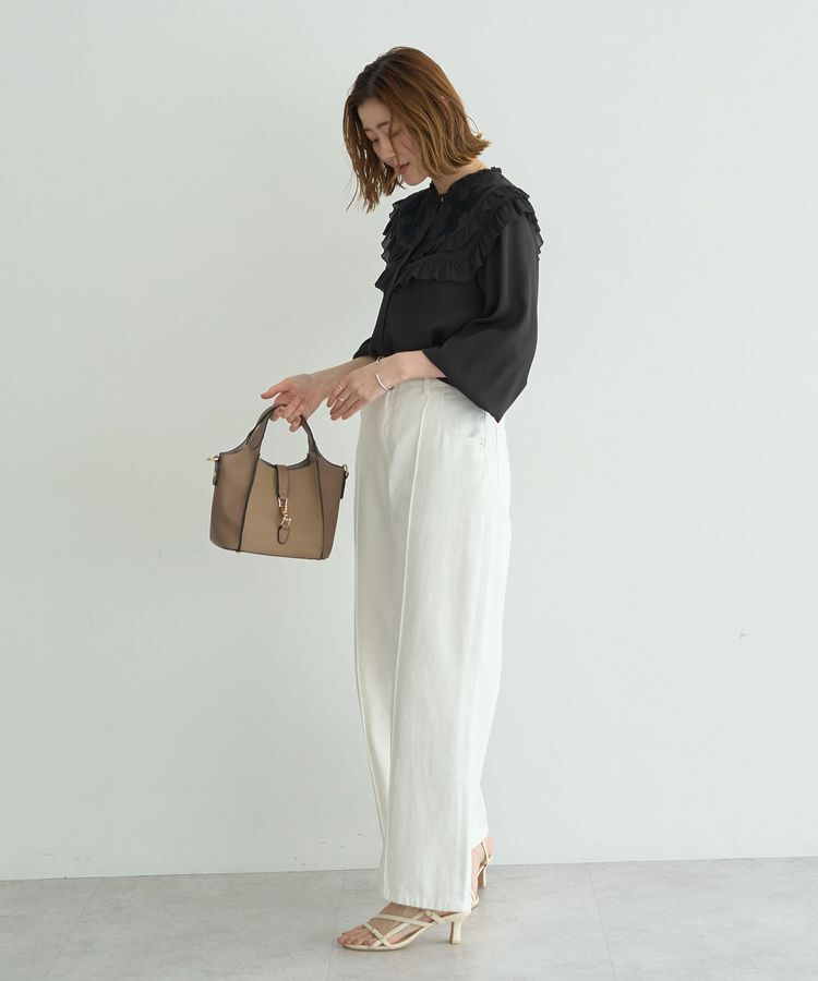 YECCA VECCA「ラッフルレースブラウス」|シャツ・ブラウス|