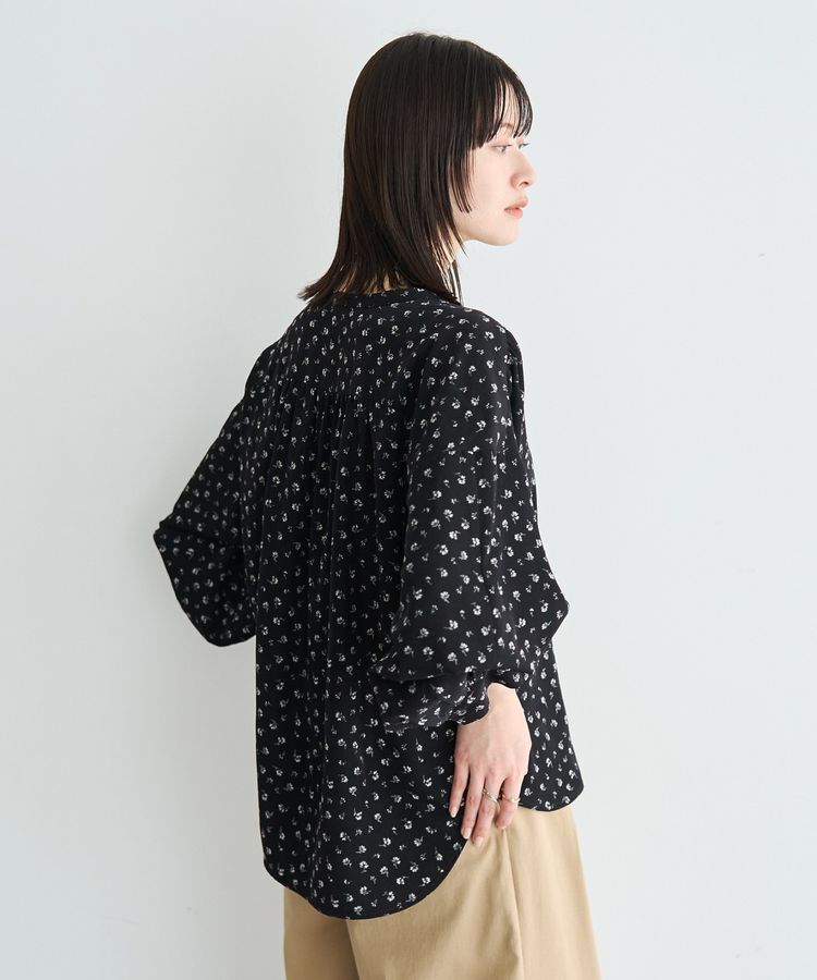 YECCA VECCA「2wayボリューム袖花柄ブラウス」|シャツ・ブラウス|